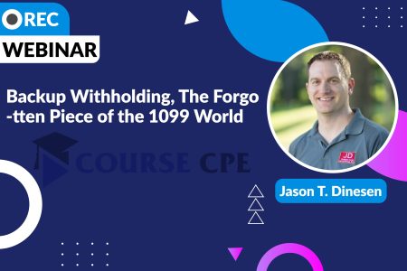 Backup Withholding, The Forgotten Piece of the 1099 World